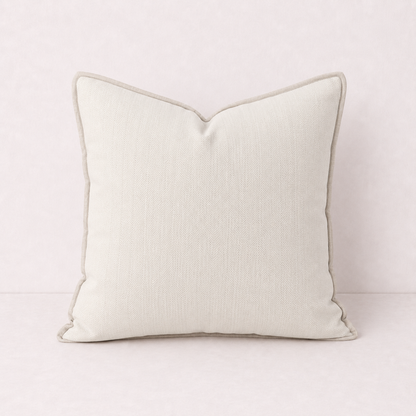 Cozy Chenille Throw Pillow Cover -Cream