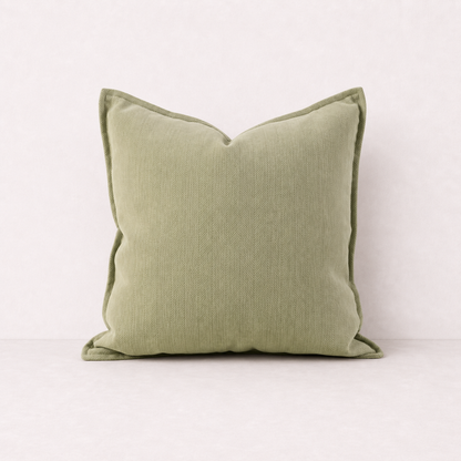 Cozy Chenille Throw Pillow Cover - Yellow Green