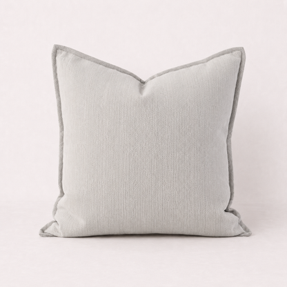 Cozy Chenille Throw Pillow Cover- Ash
