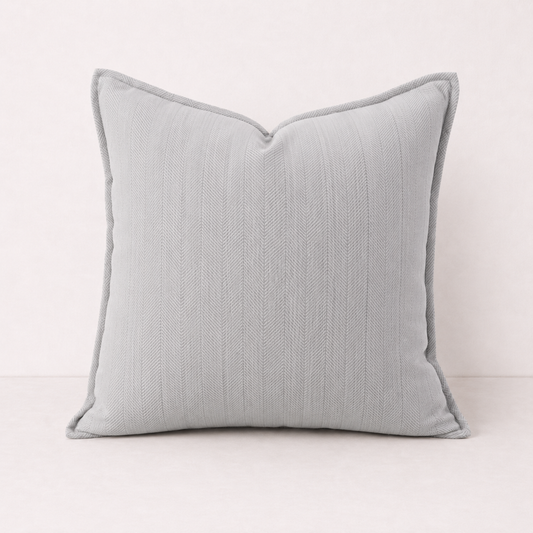 Cozy Chenille Throw Pillow Cover- Space Grey