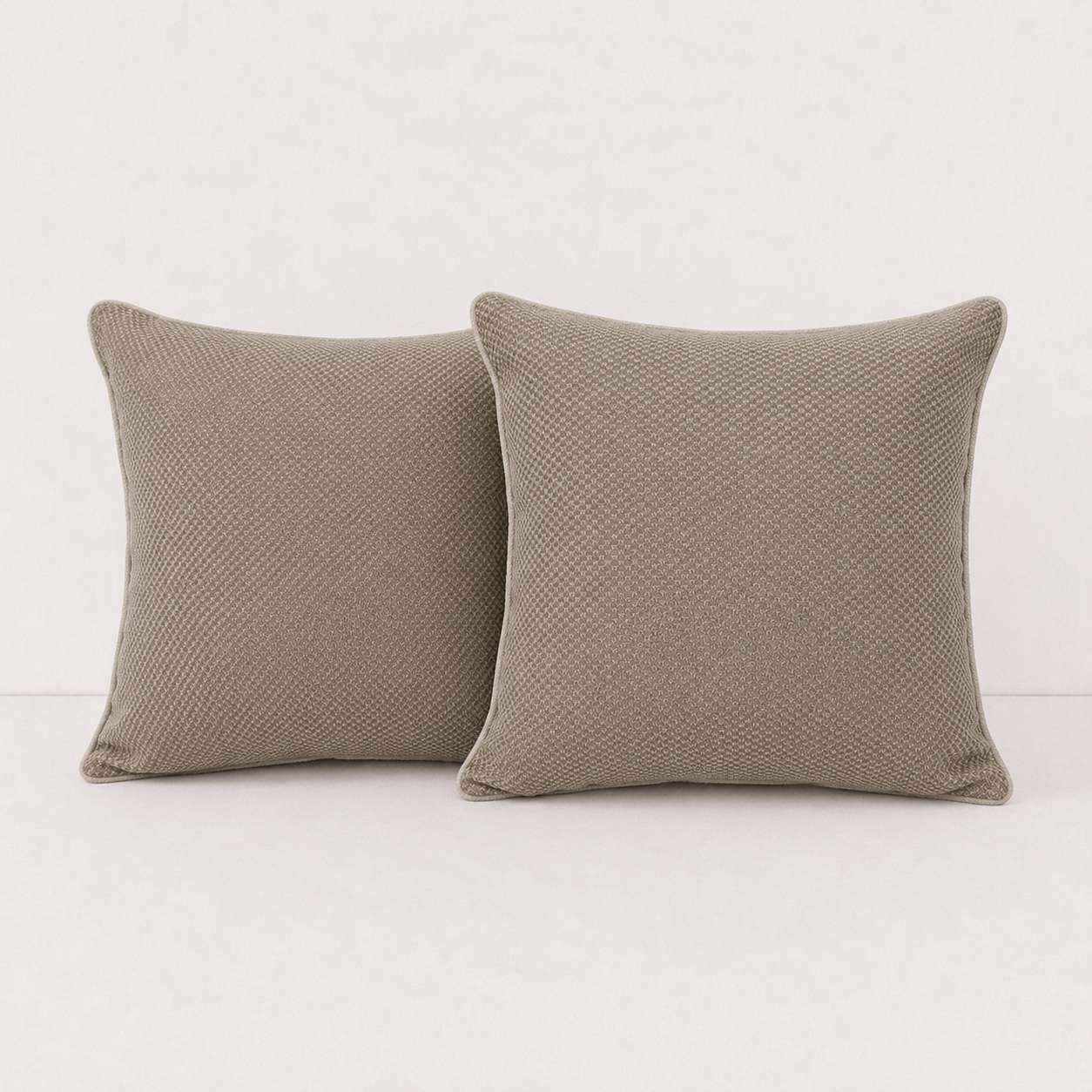 Soft Woven Pillow Cover Design - Brown