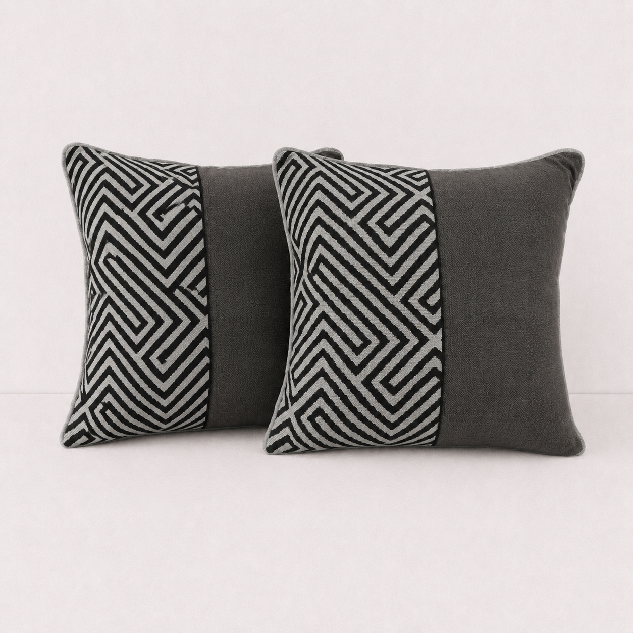 Modern Maze Accent Pillow Cover