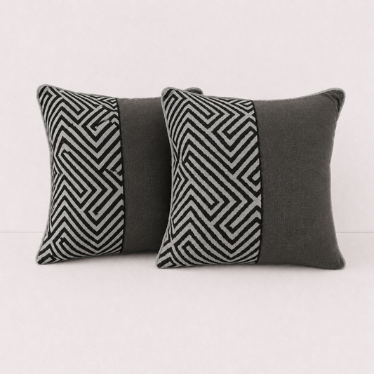 Modern Maze Accent Pillow Cover