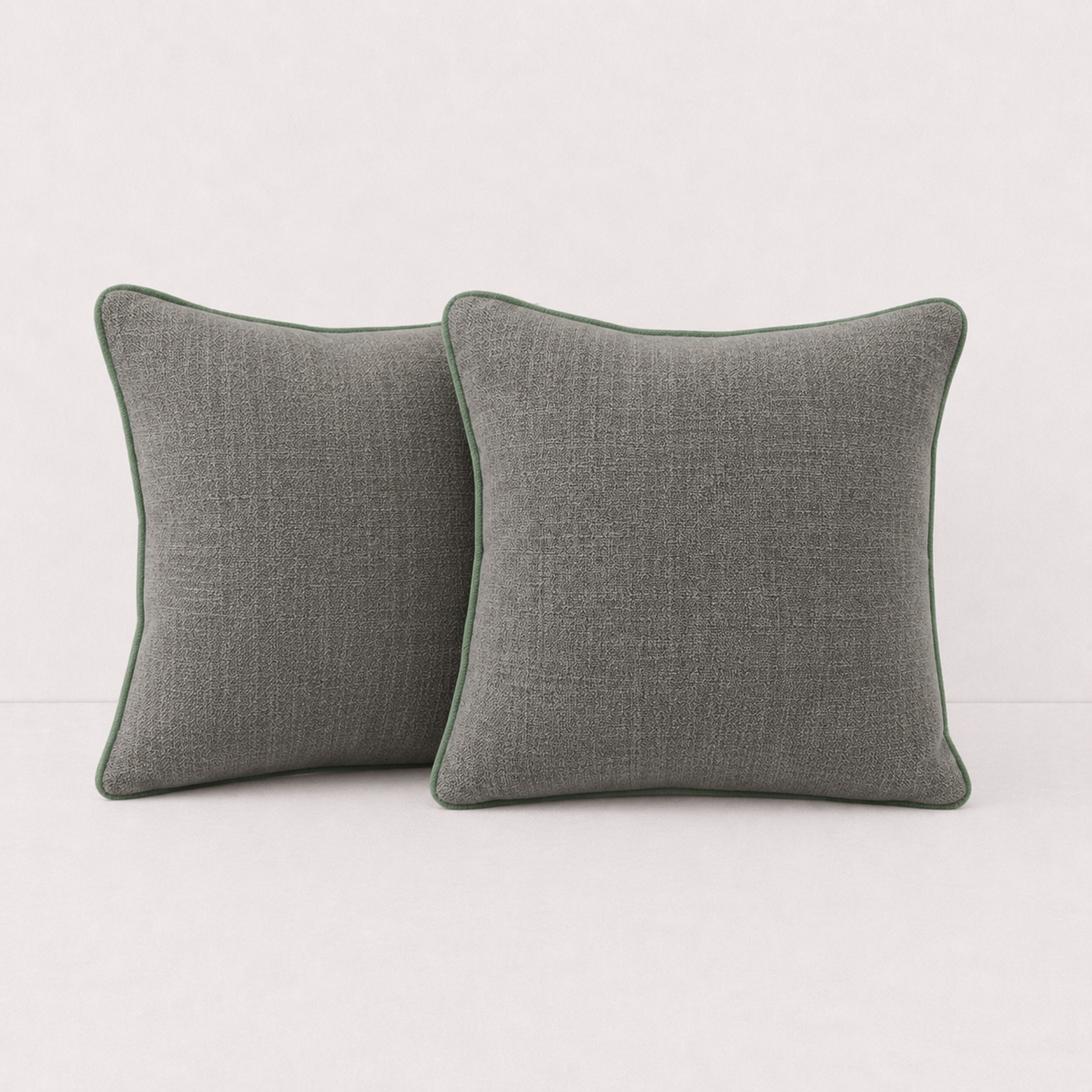 Modern Olive Textured Pillow Cover