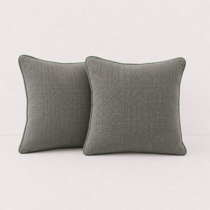 Modern Olive Textured Pillow Cover