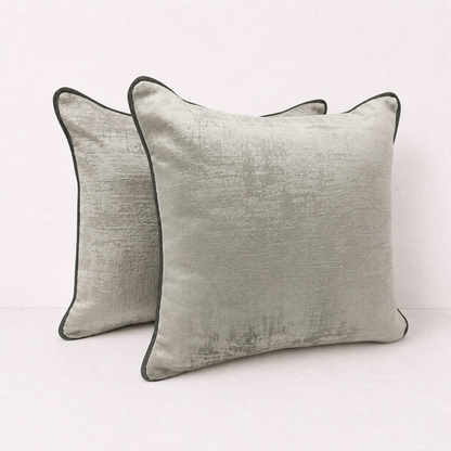 Silver Luxe Pillow Cover Set