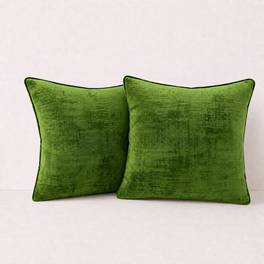 Emerald Velvet Accent Pillow Cover