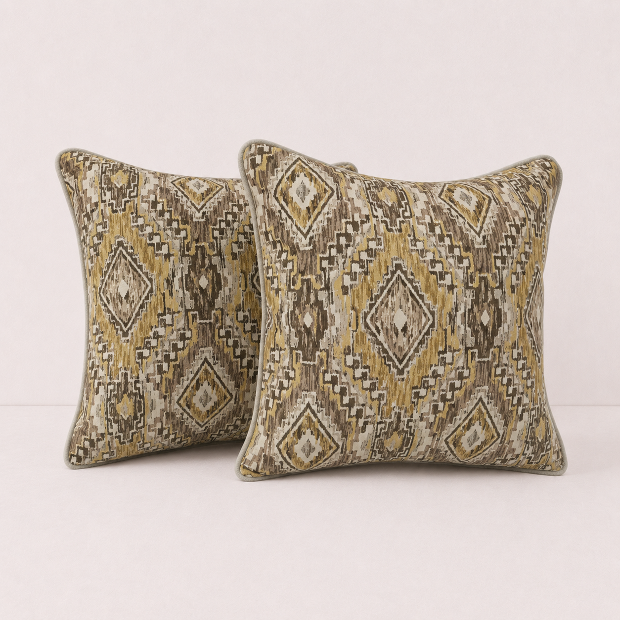 Rustic Diamond Pattern Pillow Cover