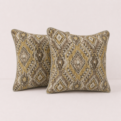 Rustic Diamond Pattern Pillow Cover