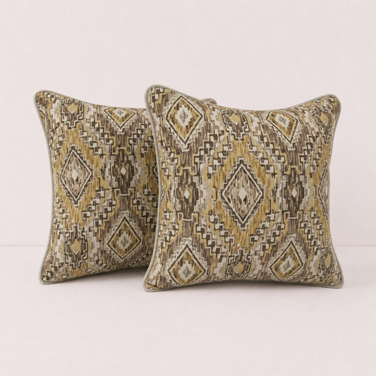 Rustic Diamond Pattern Pillow Cover