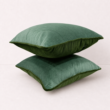 Green Velvet Pillow Cover Set