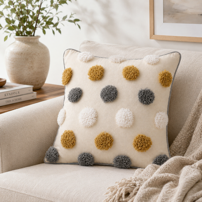 Chic Bohemian Throw Pillow Cover - Boho Stripe