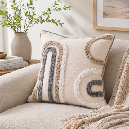 Chic Bohemian Throw Pillow Cover - Boho Arch