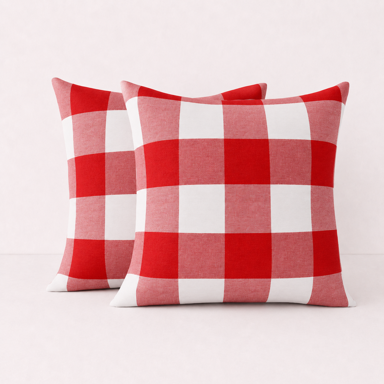 Striped Throw Pillow Cover Cases -Red