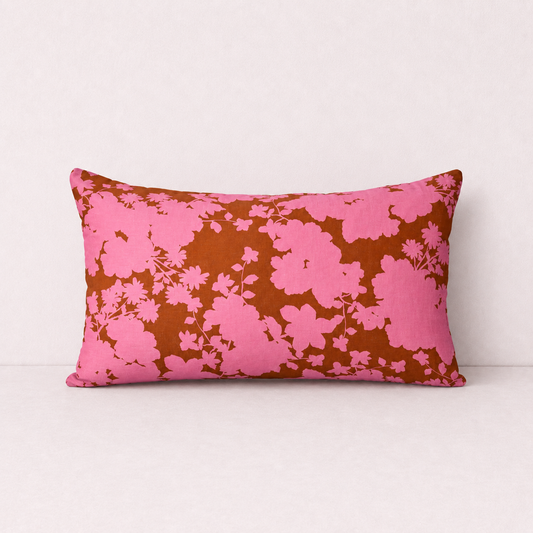 Blush Gardenia Floral Pillow Cases