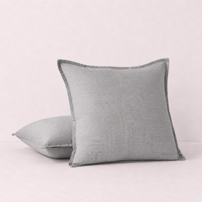 Relaxed Linen Decorative Throw Pillow Cover- Grey