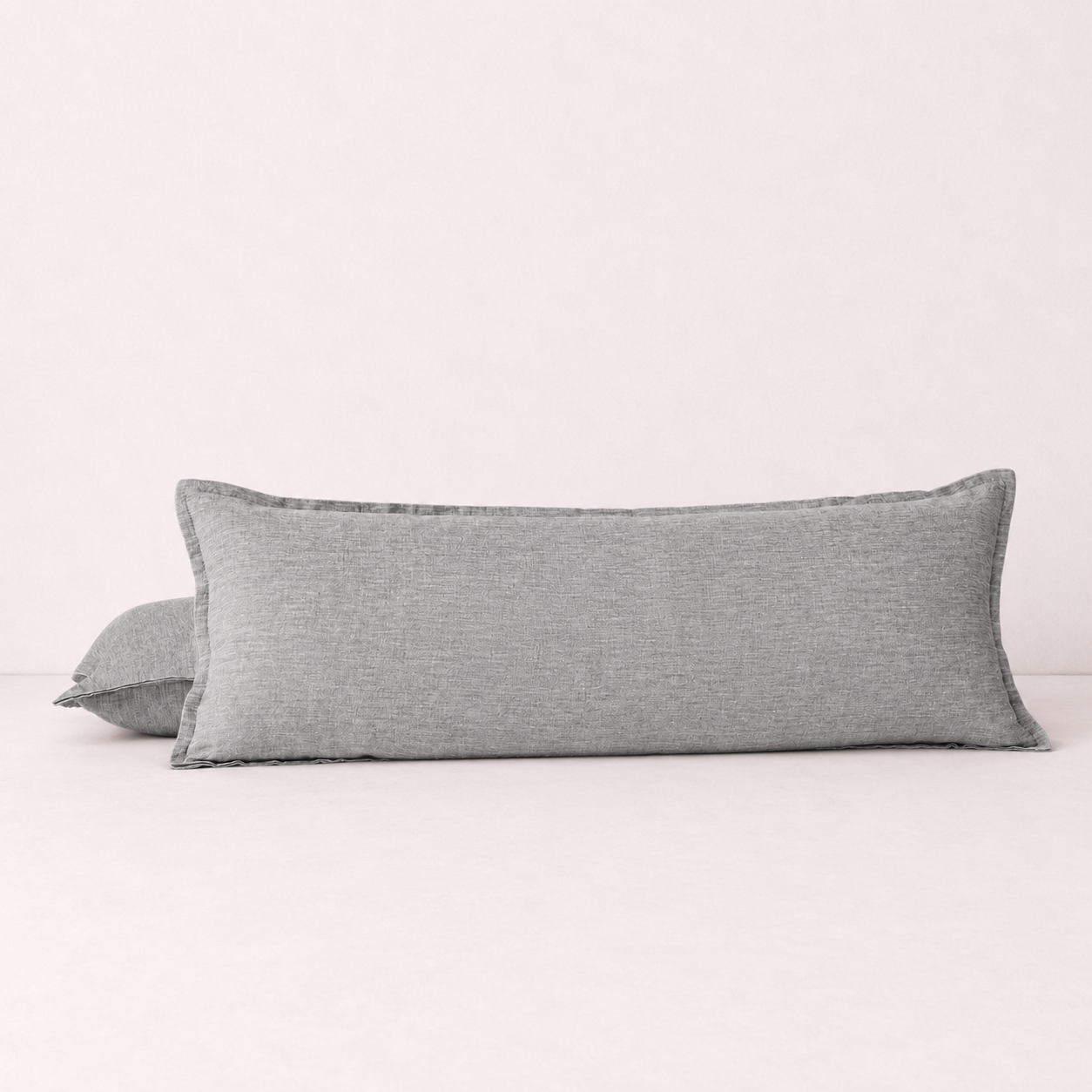 Relaxed Linen Decorative Throw Pillow Cover- Grey
