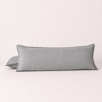 Relaxed Linen Decorative Throw Pillow Cover- Grey