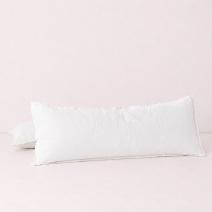 Relaxed Linen Decorative Throw Pillow Cover- White