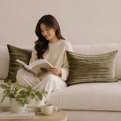 Luxe Mallory Cozy Pillow Cover