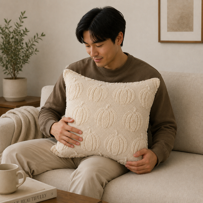 Farmhouse Throw Pillow Covers- Beige