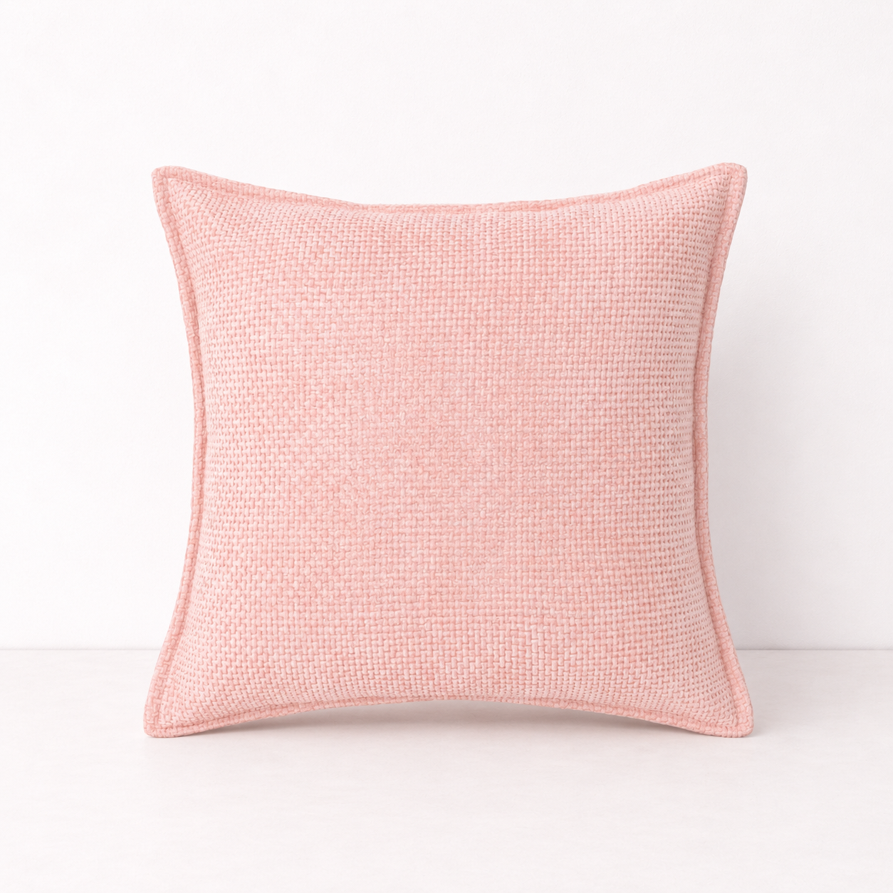 Luxury Chenille Throw Pillow Covers- Pink