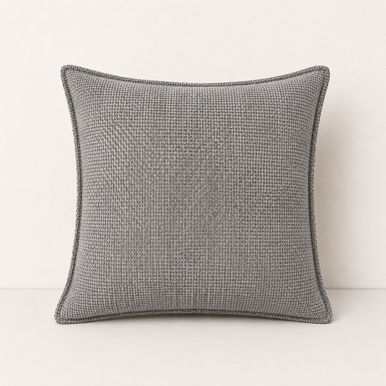 Luxury Chenille Throw Pillow Covers- Grey