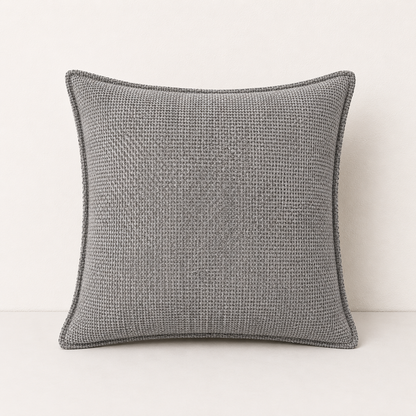Luxury Chenille Throw Pillow Covers- Grey