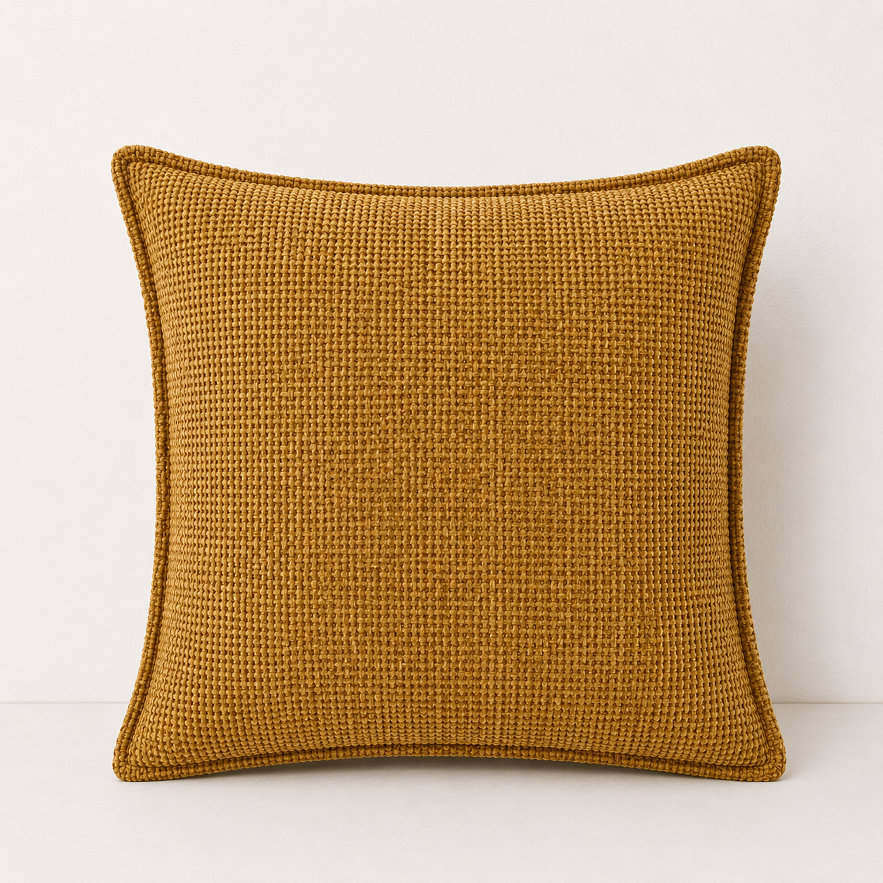 Luxury Chenille Throw Pillow Covers- Yellow