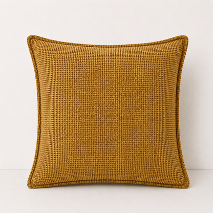 Luxury Chenille Throw Pillow Covers- Yellow