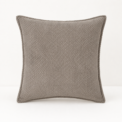 Luxury Chenille Throw Pillow Covers- Grey