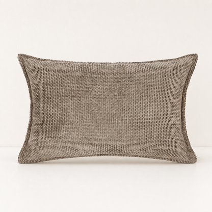 Luxury Chenille Throw Pillow Covers- Brown