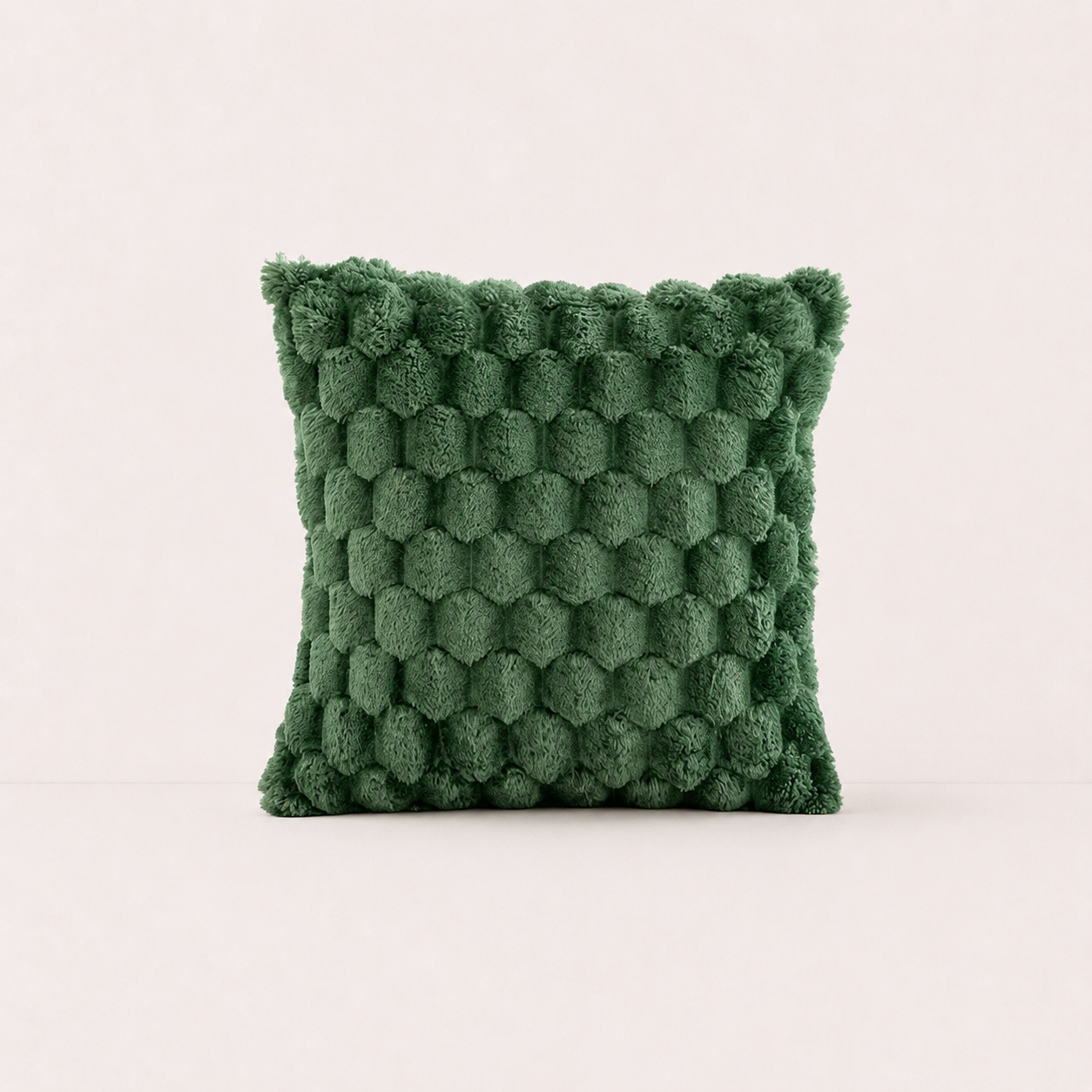 Plush Throw Pillow Cover- Green