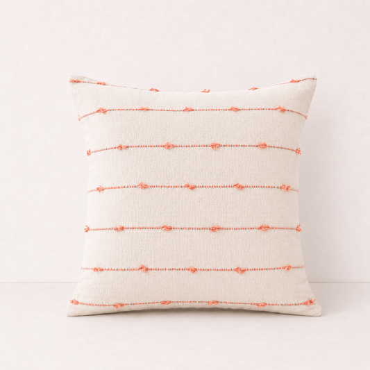 Striped Home Decor Pillow Cover - Pink