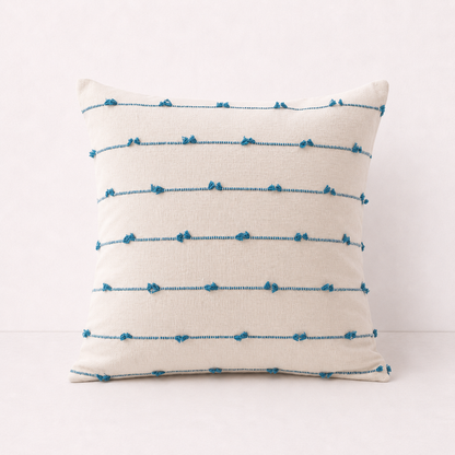 Striped Home Decor Pillow Cover - Blue