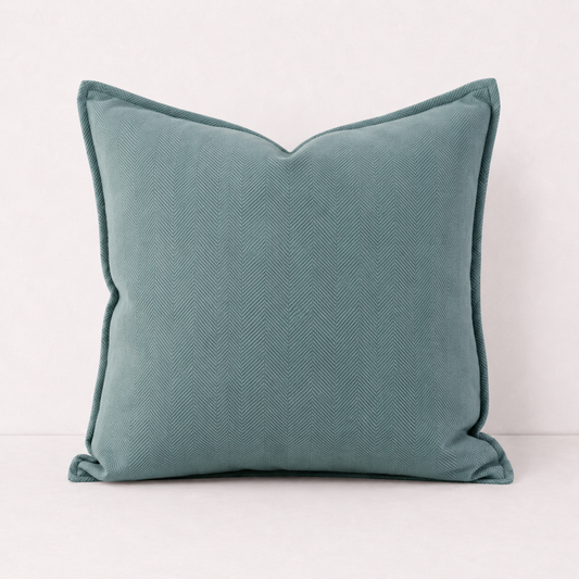 Solid Sofa Pillow Cover Case- Blue Green