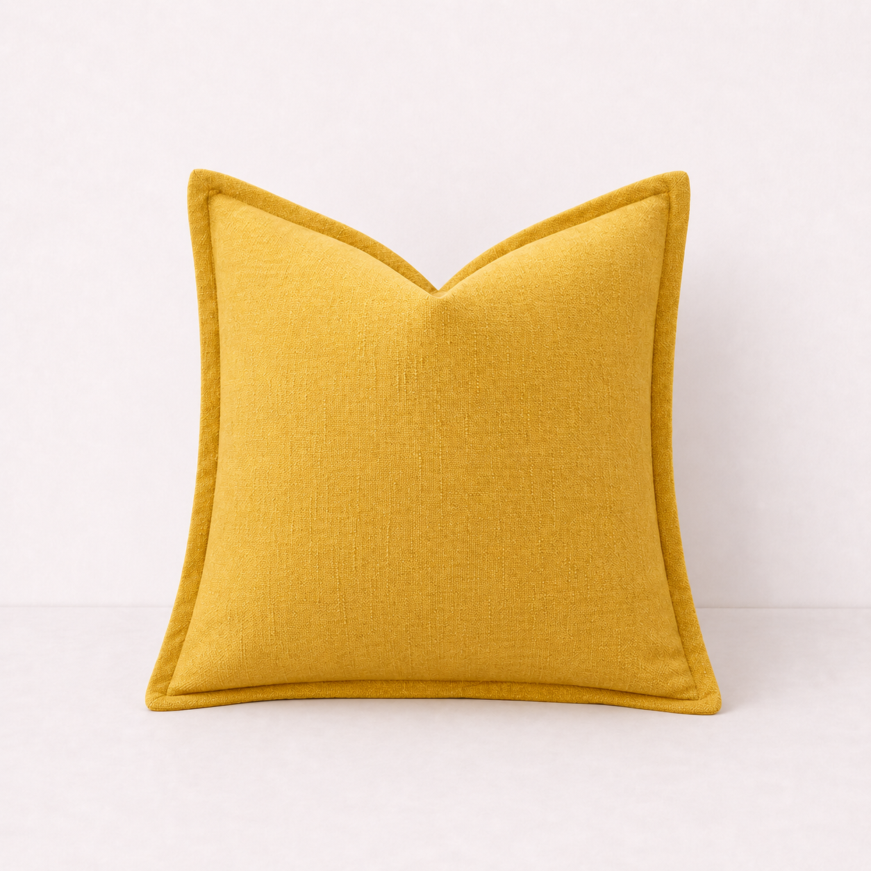 Solid Sofa Pillow Cover Case- Yellow