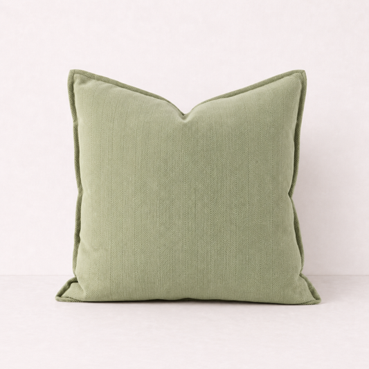 Solid Sofa Pillow Cover Case- Green