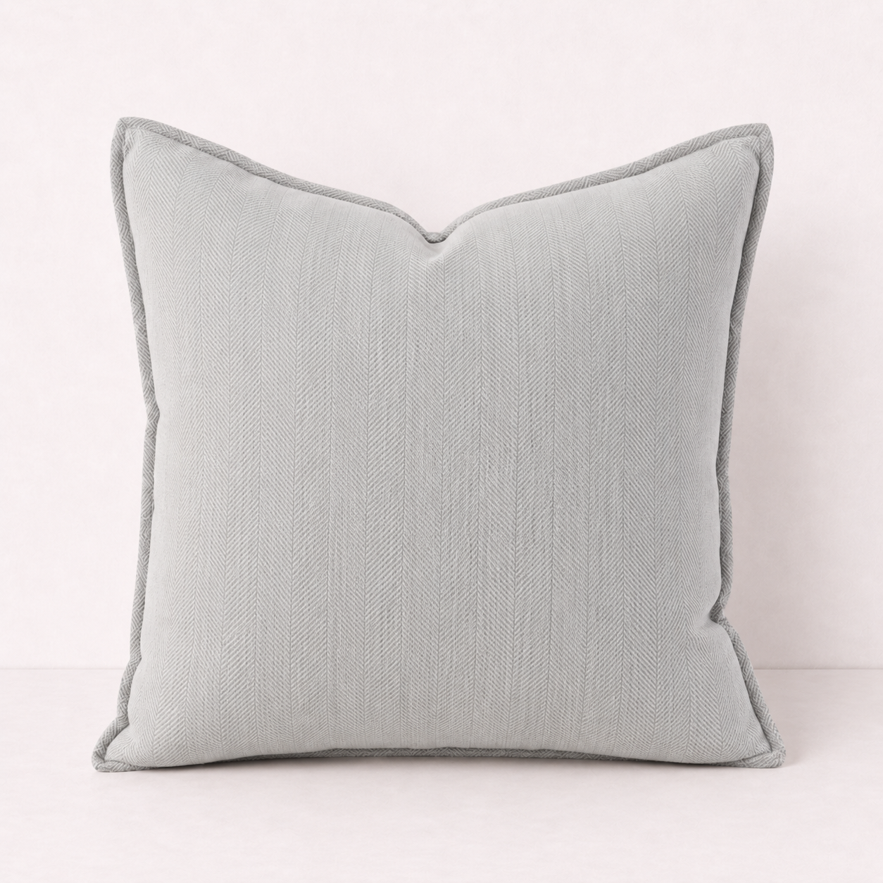 Solid Sofa Pillow Cover Case- Light Grey
