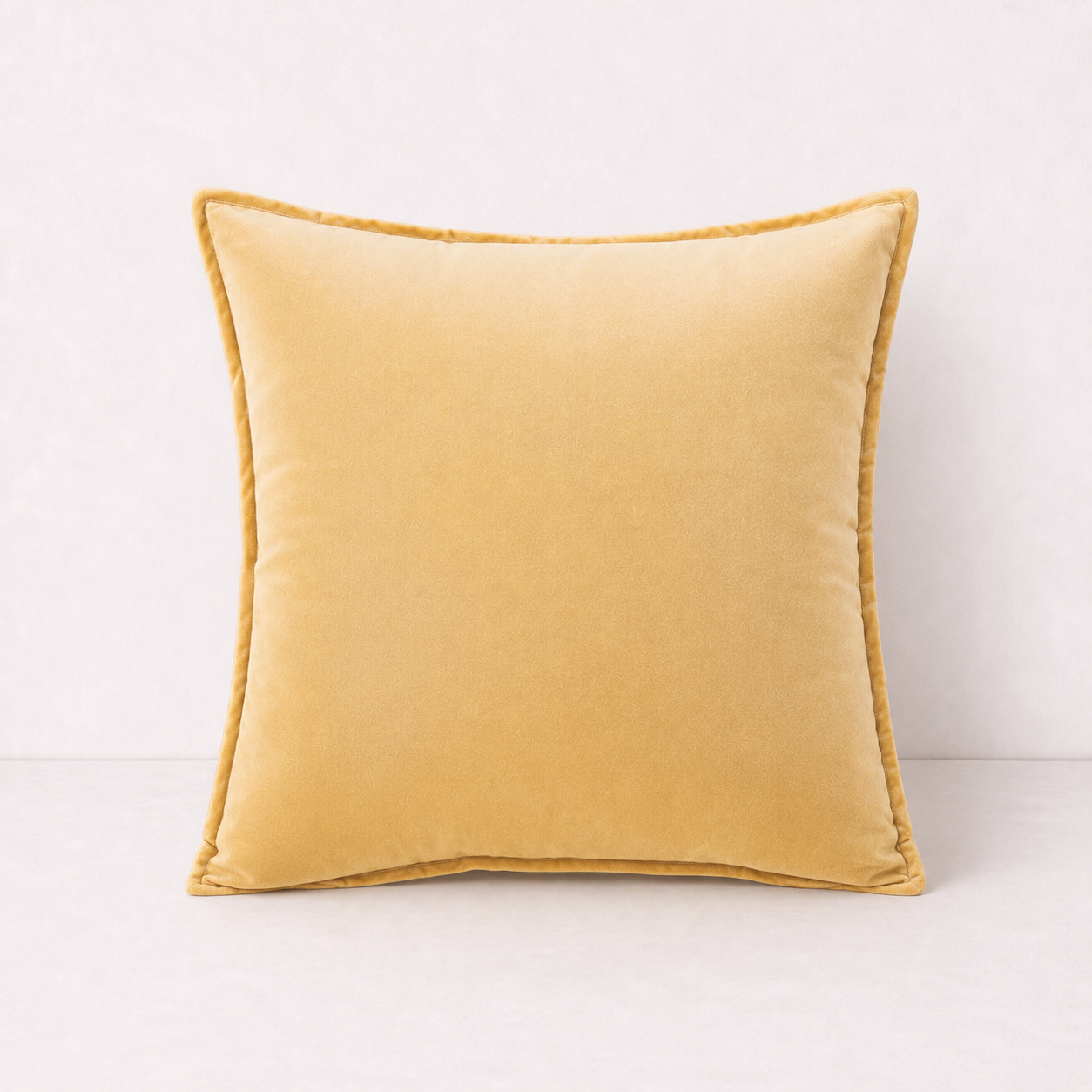 Soft Velvet Sofa Pillow Cover - Light Brown