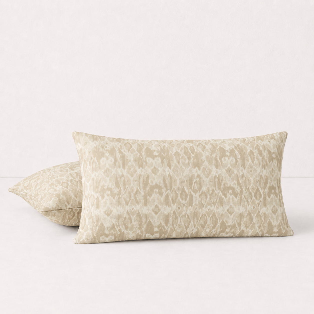 Stone Organic Pattern Decorative Pillow Cover - Beige