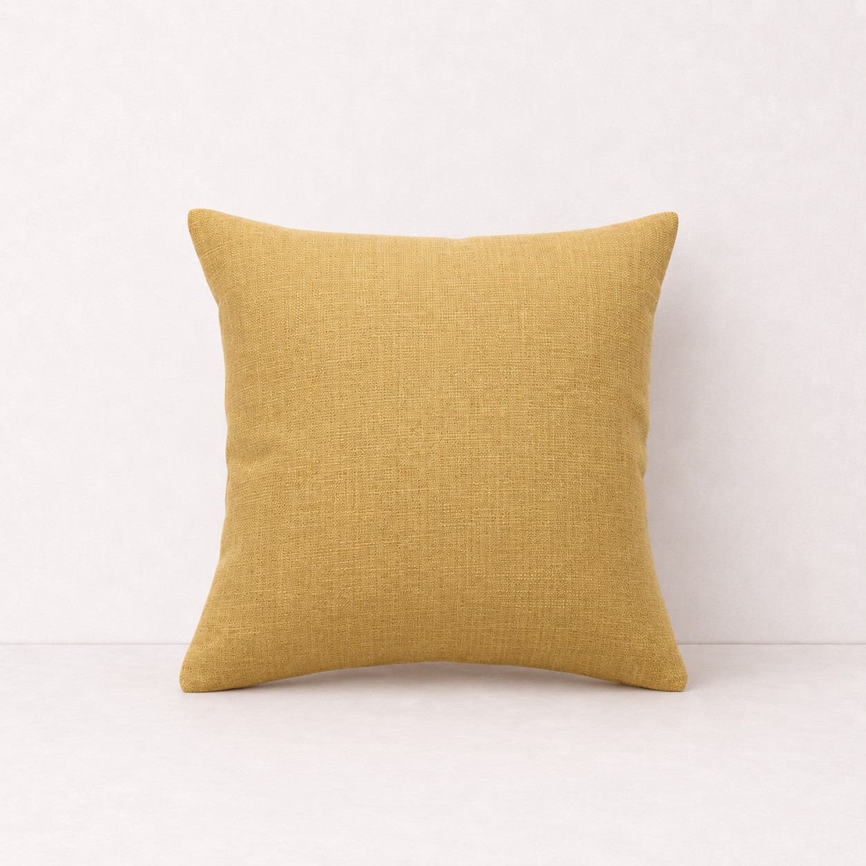 Natural Linen Decorative Pillow Cover - Yellow
