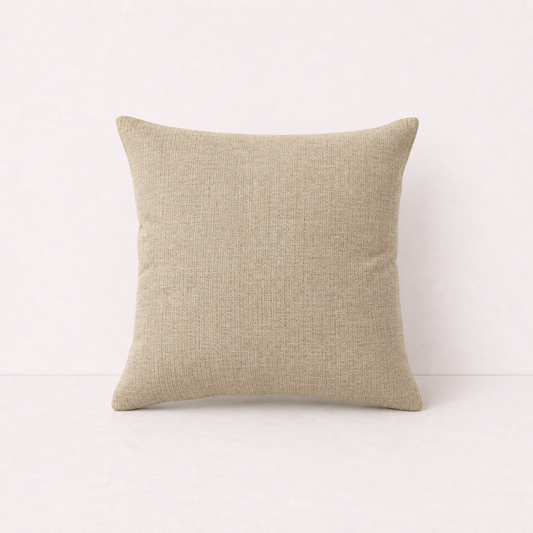 Natural Linen Decorative Pillow Cover - Khaki