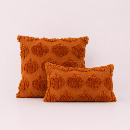 Farmhouse Throw Pillow Covers- Orange