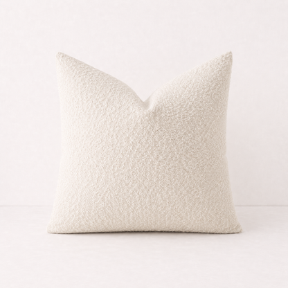 Soft Tufted Tassel Pillow Cover - Light Beige