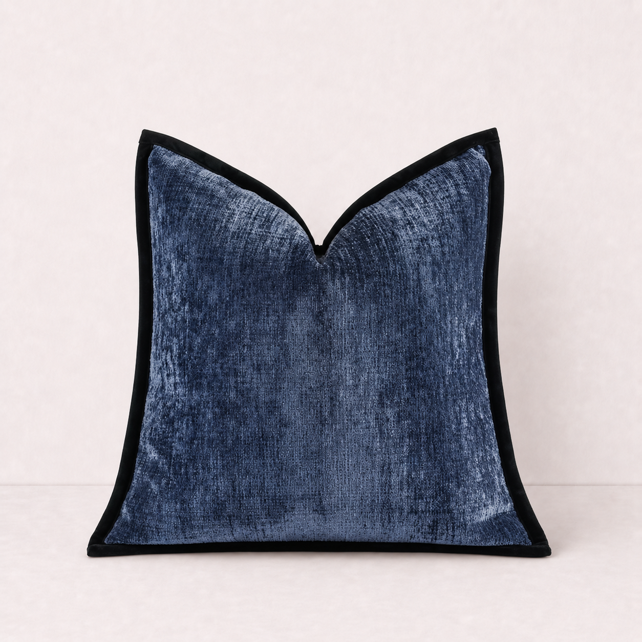Plain Chenille Decorative Pillow Cover - Blue