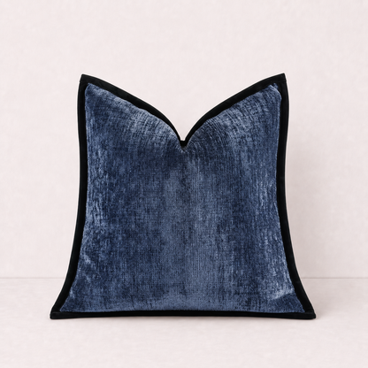 Plain Chenille Decorative Pillow Cover - Blue