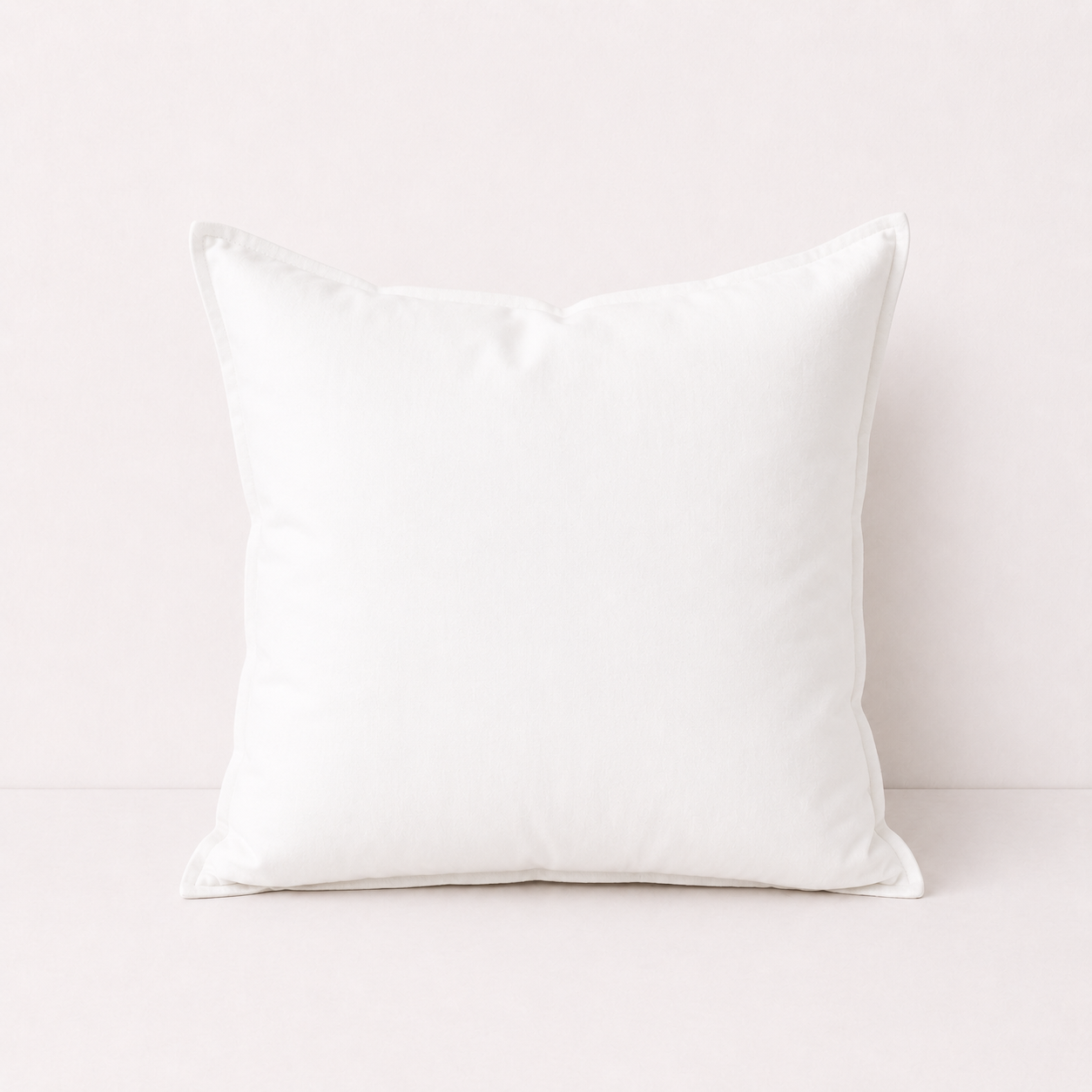 Cotton Linen Sofa Pillow Cover - White