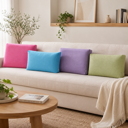 Linen Backrest Pillow Cover Case