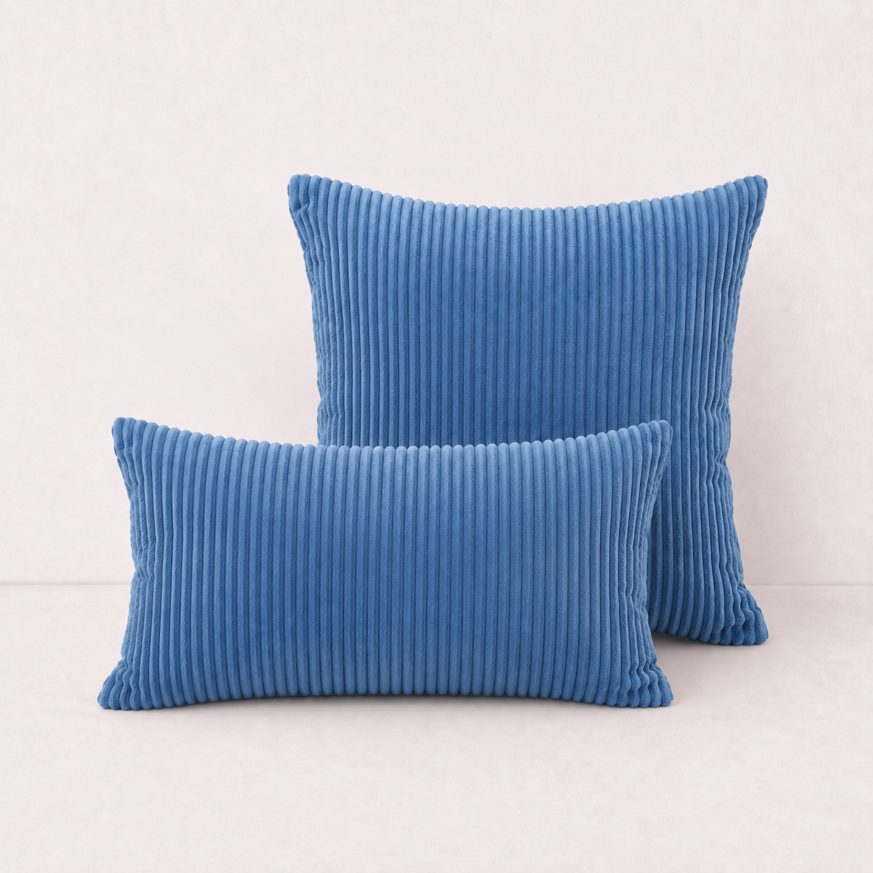 Corduroy Pillow Cover - Blue